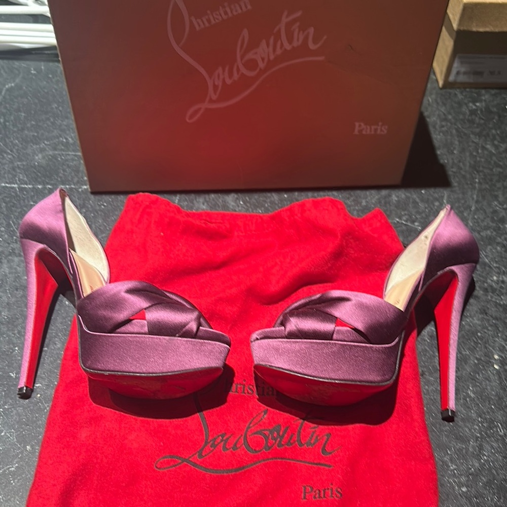 Christian Louboutin Purple Stiletto Heels